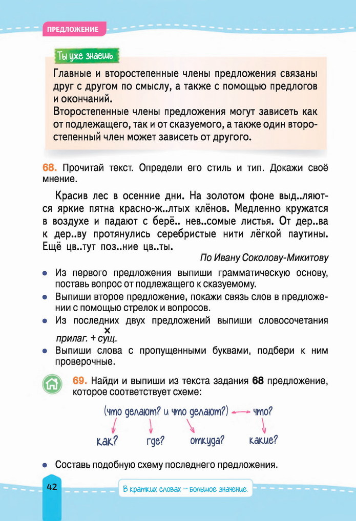 Русский язык 4 класс Лапшина 2021 (Рус.) 1 часть