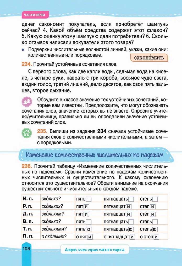Русский язык 4 класс Лапшина 2021 (Рус.) 1 часть