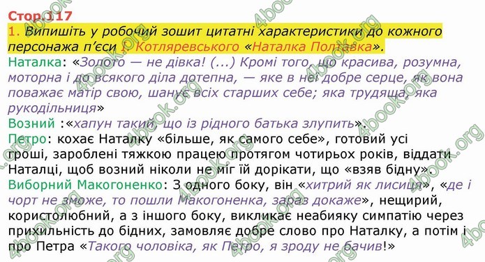 Українська література 9 клас Авраменко ГДЗ