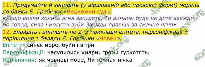 Українська література 9 клас Авраменко ГДЗ