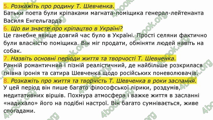 Українська література 9 клас Авраменко ГДЗ