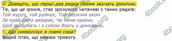 Українська література 9 клас Авраменко ГДЗ