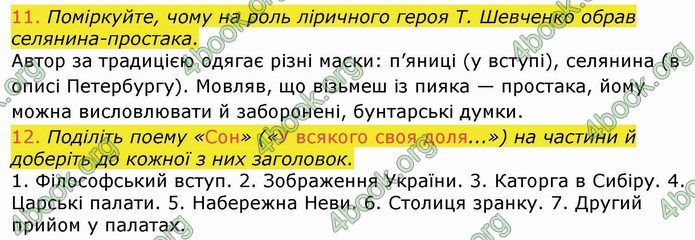 Українська література 9 клас Авраменко ГДЗ