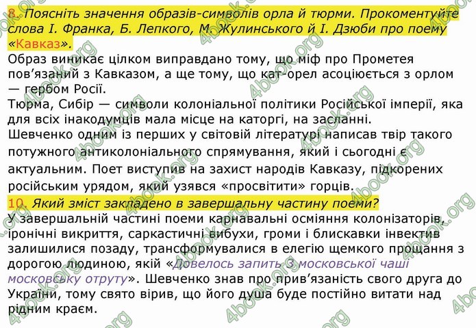 Українська література 9 клас Авраменко ГДЗ