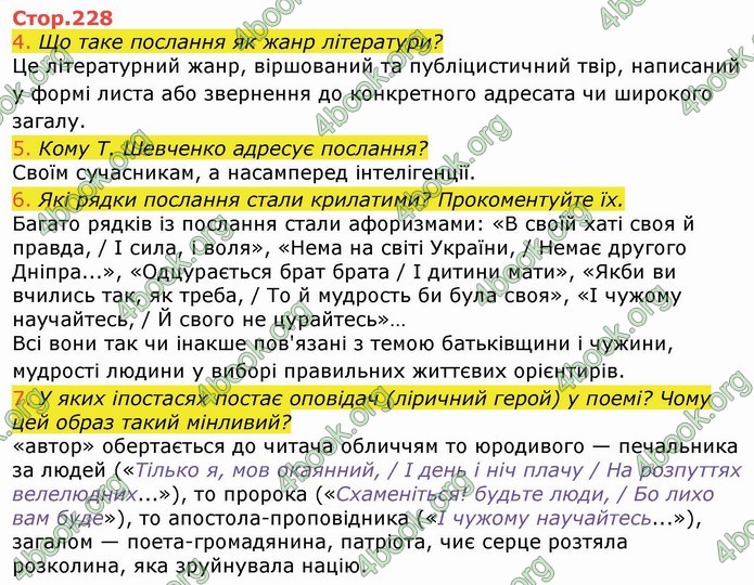 Українська література 9 клас Авраменко ГДЗ