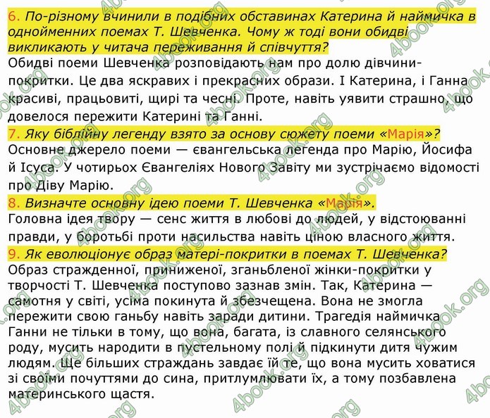 Українська література 9 клас Авраменко ГДЗ