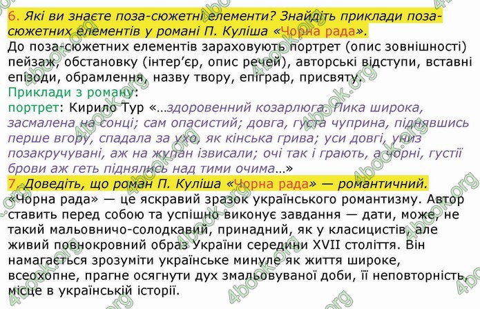 Українська література 9 клас Авраменко ГДЗ