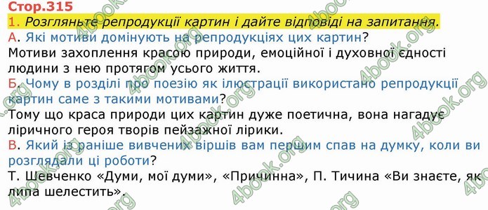 Українська література 9 клас Авраменко ГДЗ