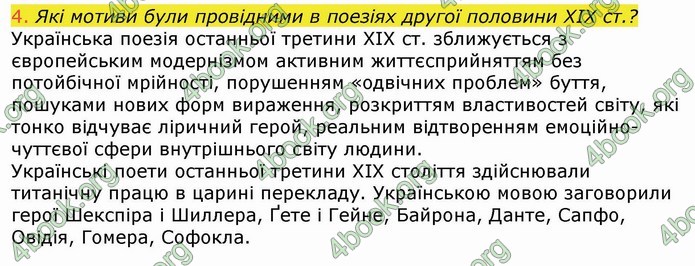 Українська література 9 клас Авраменко ГДЗ