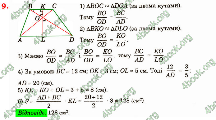 Відповіді Геометрія 8 клас Істер 2021. ГДЗ