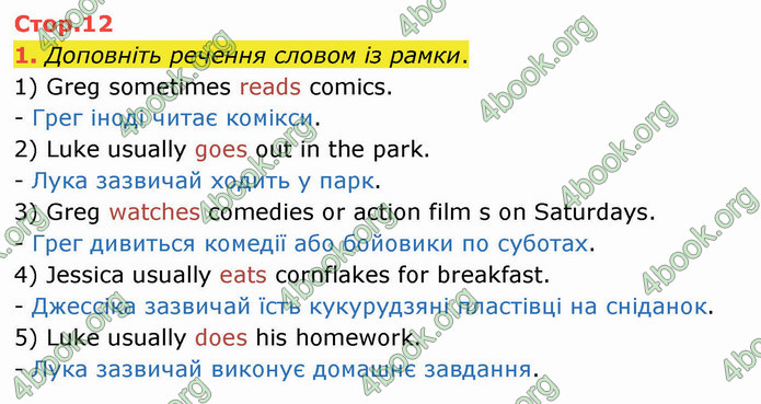 ГДЗ Зошит Англійська мова 4 клас Карпюк 2021