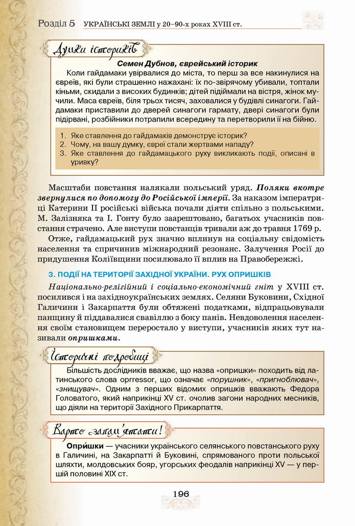 Історія України 8 клас Щупак 2021