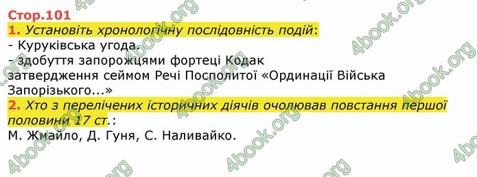 ГДЗ Історія України 8 клас Власов 2016