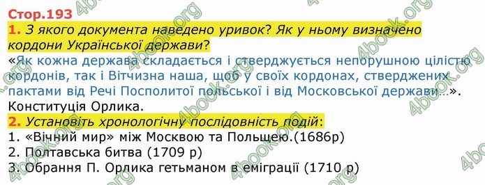 ГДЗ Історія України 8 клас Власов 2016