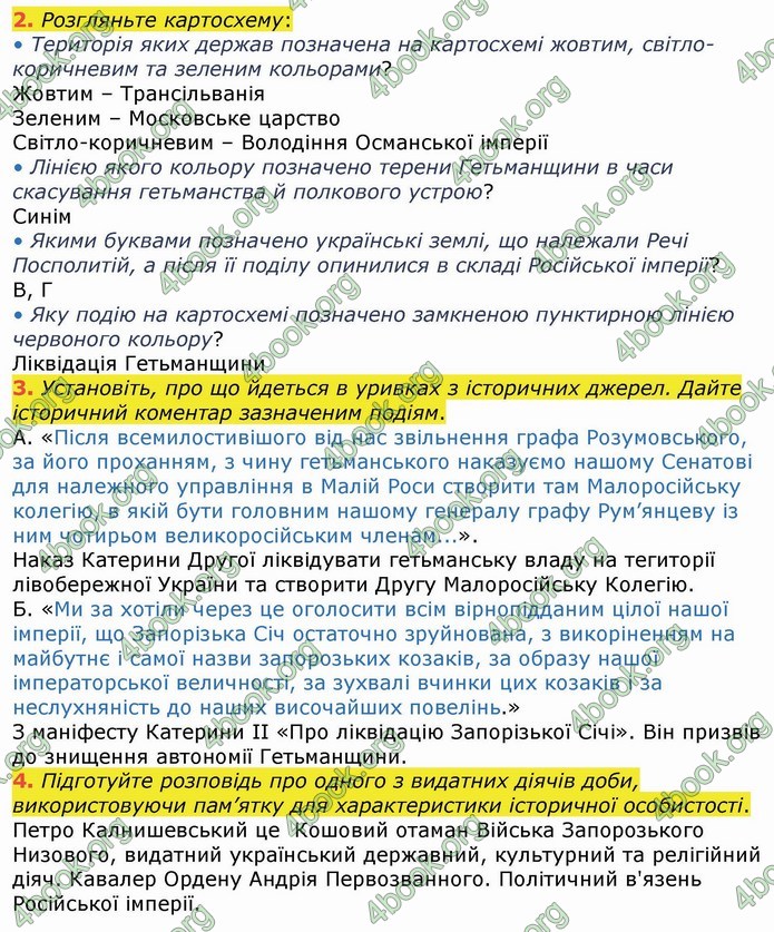 ГДЗ Історія України 8 клас Власов 2016