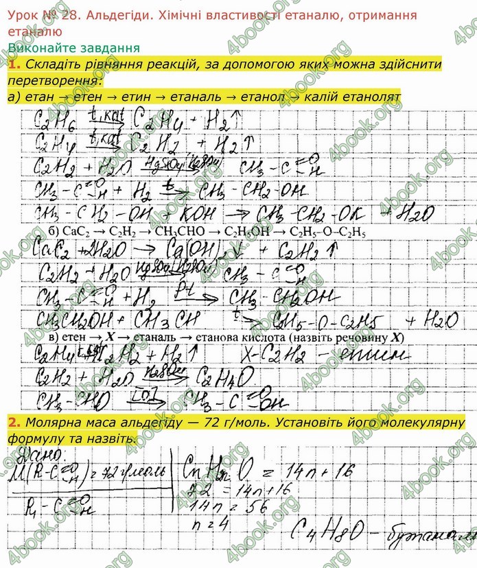 ГДЗ Робочий зошит посібник хімія 10 клас Березан