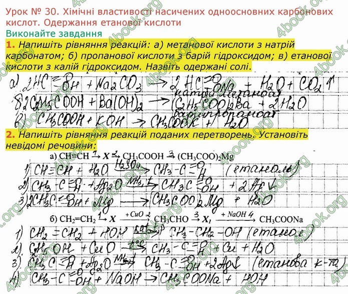 ГДЗ Робочий зошит посібник хімія 10 клас Березан