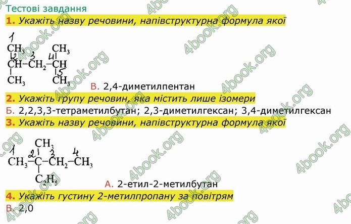 ГДЗ Робочий зошит посібник хімія 10 клас Березан