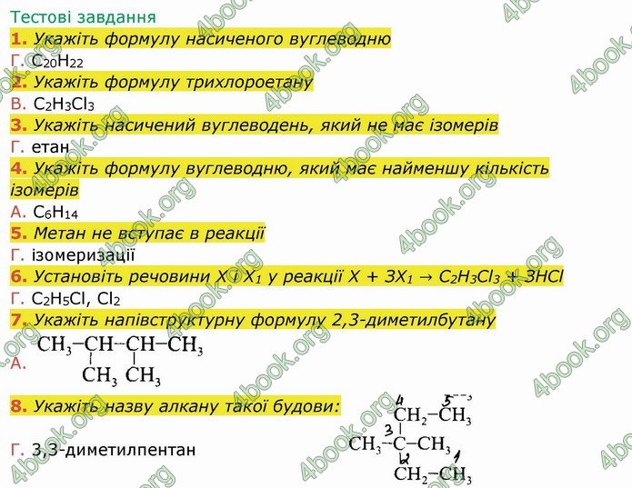 ГДЗ Робочий зошит посібник хімія 10 клас Березан