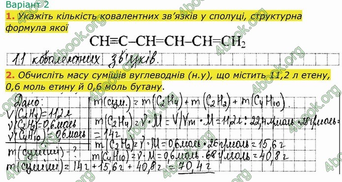 ГДЗ Робочий зошит посібник хімія 10 клас Березан