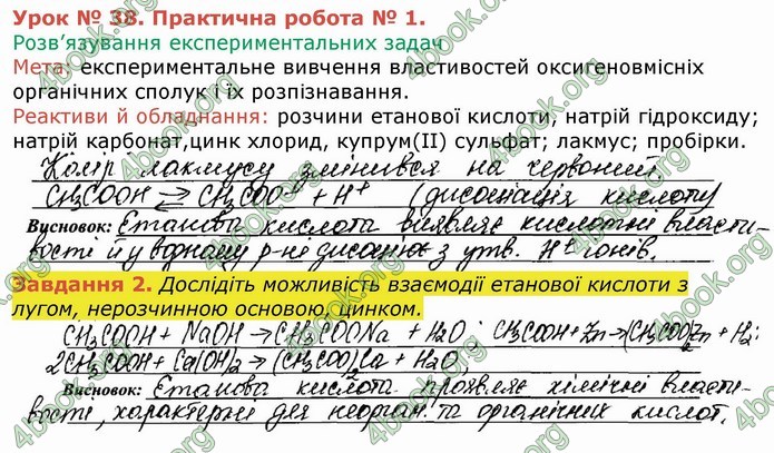 ГДЗ Робочий зошит посібник хімія 10 клас Березан