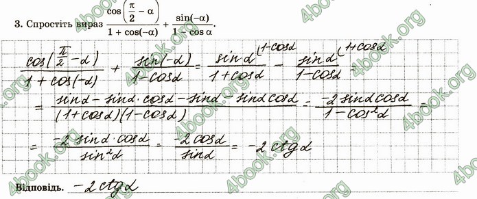 ГДЗ Зошит алгебра 10 клас Істер