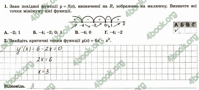 ГДЗ Зошит алгебра 10 клас Істер