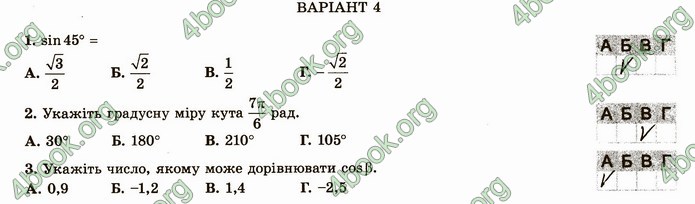 ГДЗ Зошит алгебра 10 клас Істер