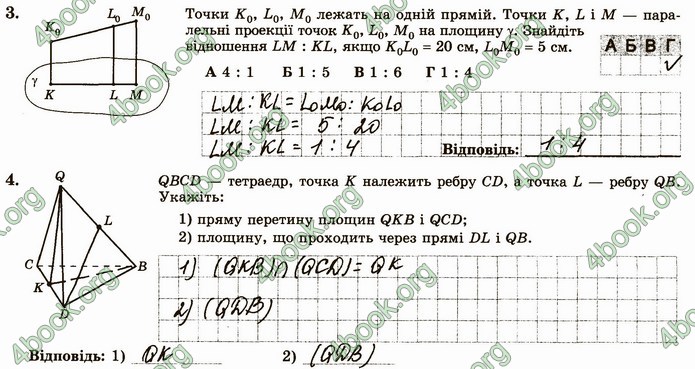 ГДЗ Зошит геометрія 10 клас Істер