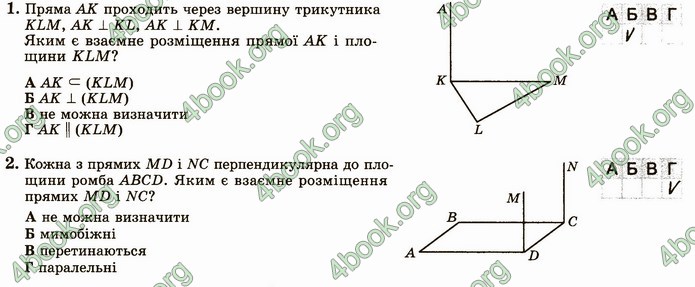 ГДЗ Зошит геометрія 10 клас Істер