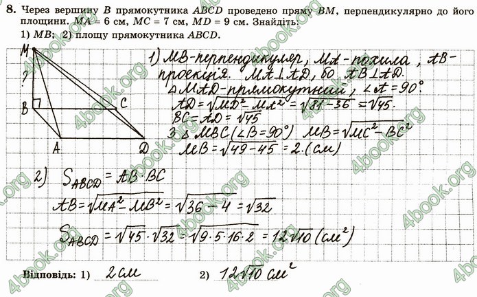 ГДЗ Зошит геометрія 10 клас Істер