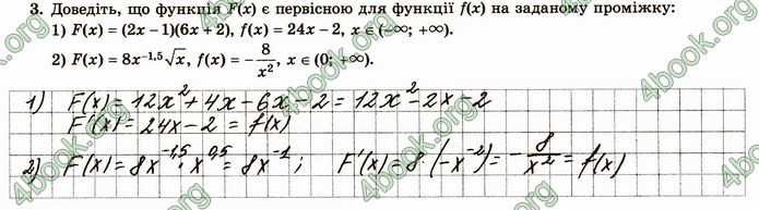 ГДЗ Зошит алгебра 11 клас Істер