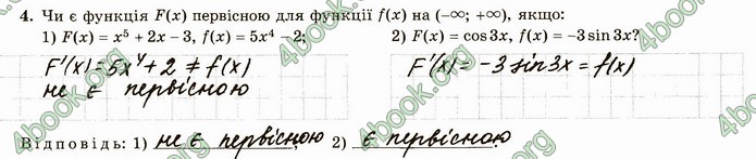 ГДЗ Зошит алгебра 11 клас Істер