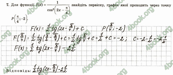 ГДЗ Зошит алгебра 11 клас Істер