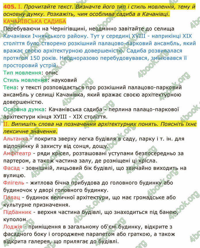 ГДЗ Українська мова 8 клас Заболотний 2021