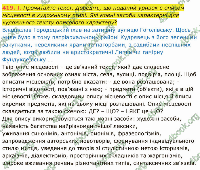 ГДЗ Українська мова 8 клас Заболотний 2021