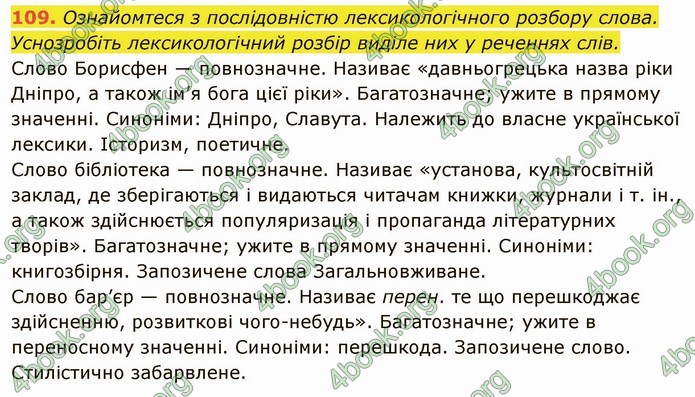 ГДЗ Українська мова 6 клас Глазова. Відповіді