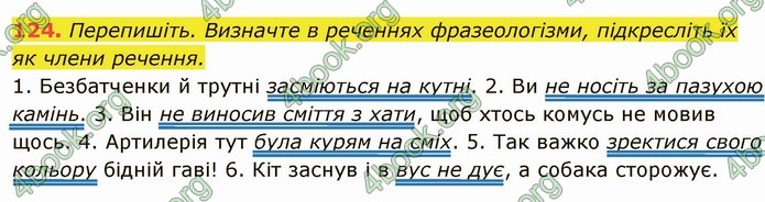 ГДЗ Українська мова 6 клас Глазова. Відповіді