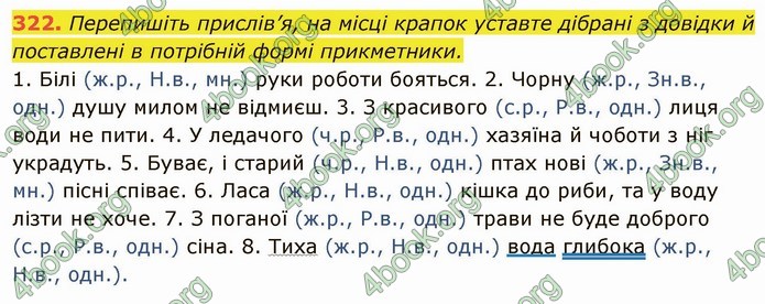 ГДЗ Українська мова 6 клас Глазова. Відповіді