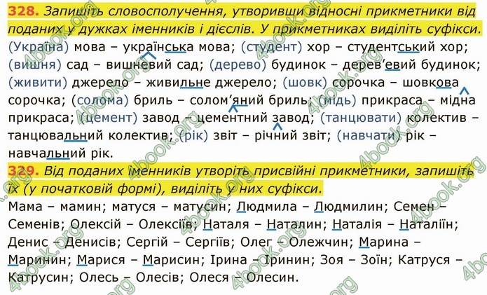 ГДЗ Українська мова 6 клас Глазова. Відповіді