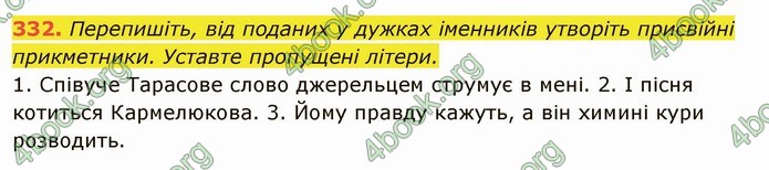 ГДЗ Українська мова 6 клас Глазова. Відповіді