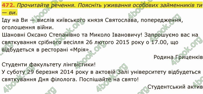 ГДЗ Українська мова 6 клас Глазова. Відповіді