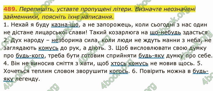 ГДЗ Українська мова 6 клас Глазова. Відповіді