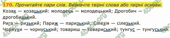 ГДЗ Українська мова 6 клас Глазова. Відповіді