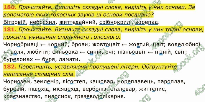 ГДЗ Українська мова 6 клас Глазова. Відповіді