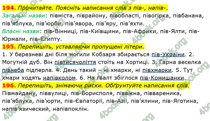 ГДЗ Українська мова 6 клас Глазова. Відповіді