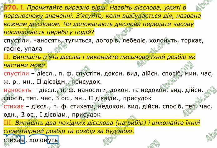 ГДЗ Українська мова 6 клас Заболотний 2019 (Рус)