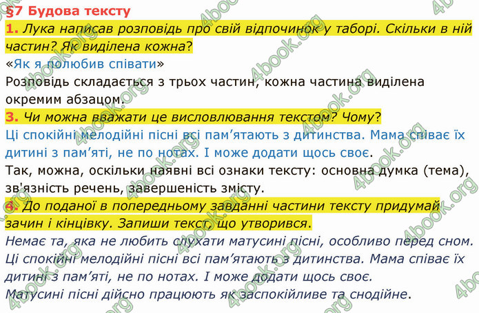 ГДЗ Українська мова 4 клас Остапенко 1 частина