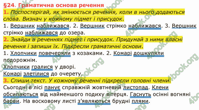 ГДЗ Українська мова 4 клас Остапенко 1 частина