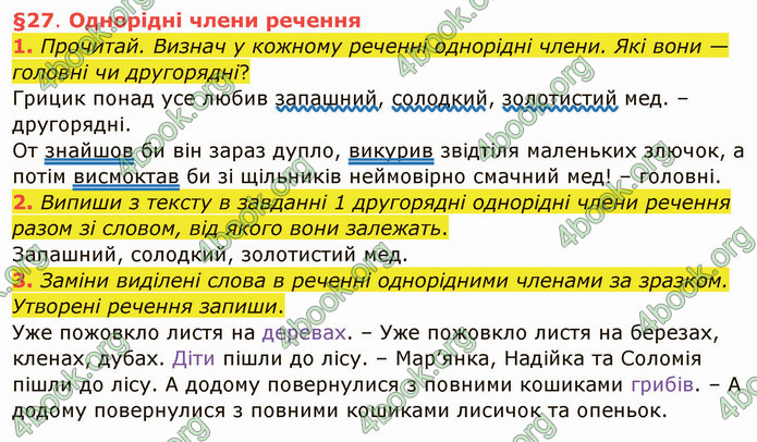 ГДЗ Українська мова 4 клас Остапенко 1 частина